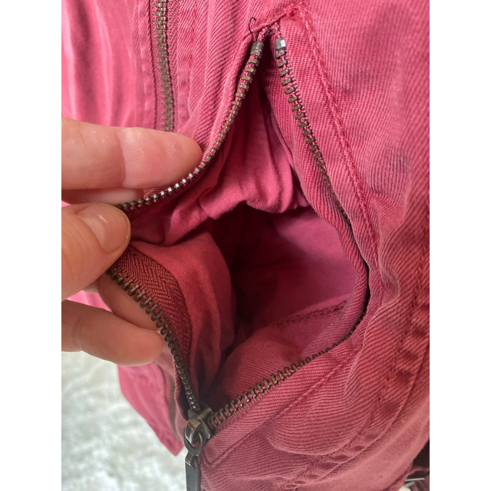 Max Jeans Zip Moto Jacket Pockets Autumn Fall Winter City Streetwear Boho Travel - Picture 4 of 12